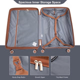 5-Piece Set ,PP Hardshell Carry on Luggage Set with TSA W284P210223