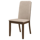 Latte and Medium Walnut Padded Side Chair B062P153697