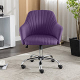 ZNTS Accent chair Modern home office leisure chair with adjustable velvet height and adjustable casters W1521P189971