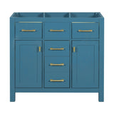 36'' Bathroon Vanity without, Modern Freestanding Single Bathroom Cabinet with 4 Drawers & 2 WF320061AAC