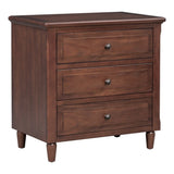 U_STYLE 3-Drawer Nightstand Storage Wood Cabinet WF319366AAD