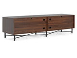 Functional 4-Door TV Cabinet 2 Storage Spaces, Adjustable Shelves, Ideal for Living Room N779P296236C