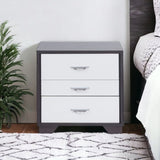 Eloy White & Black Finish Accent Table B2726P287564