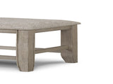 Farmhouse Style 1pc Tan / Beige Gray Color Counter Height Bench Footrest Upholstered Seat Wooden B011P240450