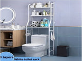 Over The Toilet Storage Rack, 3 Tier Freestanding Bathroom Organizer Shelf, Anti-Rust Metal Space 90351747