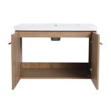 30 Inch Soft Close Doors Bathroom Vanity With Sink, For Small Bathroom, W999P188194