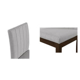 Upholstered Channel-back Dining Chair Set of 2 B035P262673