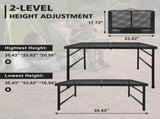 Camping Table 3-Foot with Mesh Desktop, Lightweight Portable Folding Grill Table for Outdoor Picnic 68559489