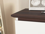 5 Drawer for Bedroom, Modern Closets Chest of Drawers, White & Walnut color Storage W409134195