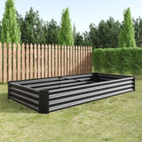 ZNTS Raised Garden Bed Kit - Metal Raised Bed Garden7.6x3.7x0.98ft for Flower Planters, Vegetables Herb 97729335