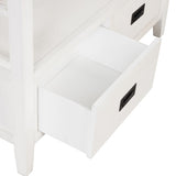 36'' Farmhouse Pine Wood Console Table Entry Sofa Table with 4 Drawers & 1 Storage Shelf for W120246661