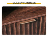 1-Door 1-Drawer 4-Tier Bathroom Vanity Grille-Finished MDF Melamine-Faced Bathroom Cabinet Arched 58187375
