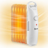 Oil Filled Radiator Heater, 600W Portable Electric Space Heater with Adjustable Thermostat, Overheat 42175871
