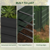 Gray Raised Garden Bed with Crop Cage and Shade Cloth 90.5" W x 43.25" D x 43.25" H 77136528