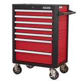7-Drawer Rolling Tool Chest with Locking Wheels & Drawers, 18.5" D x 28" W x 39.5" H Mobile Tool W3037P309489