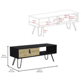 Huna Coffee Table with Hairpin Legs and Ample Storage Drawer B200P173213