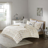 Full/Queen Metallic Printed Comforter Set B03595865