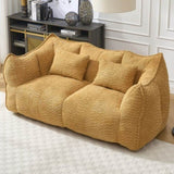 Soft beanbag chair with high resilience foam core for two people. The comfortable square recliner W1996P252272