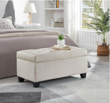 ZNTS Upholstered storage rectangular bench for Entryway Bench,Bedroom end of Bed bench foot of the W2082130334