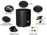 100 Gallon Folding Rain Barrel Water Collector Black 05078177