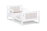 Connelly Reversible Panel Toddler Bed White/Rockport Gray B02257228