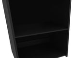 Black Bookcase with Three Shelf B062P252201