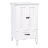20" Bathroom Vanity with Sink, Bathroom Cabinet with Two Doors, Magnetic Door Stopper and Adiustable N725P195132K