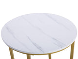 Marble Simple Round Side White 23409291