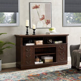 Retro TV Stand Storage for TVs up to 65'', Mid Century Modern TV Stand & Entertainment Center W2275P210044