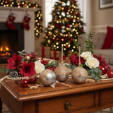 4PCS Set Christmas Hanging Ball Ornaments Wooden Decorations Festive Holiday Party Decor Xmas 30812781