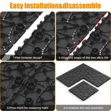 New Stone texture 12" Patio Deck Tiles, DIY Module Interlocking Decking Tiles Floor Tile,Easy and W3022P251867
