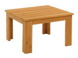 Wooden Square Side End Table Patio Coffee Bistro Table Indoor Outdoor Natural 59916262