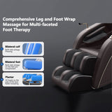 "Luxury Meets Technology! Zero Gravity Massage Chair with SL-Track, Shiatsu, Heated Back & Calves, W3327P296128