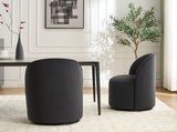 Set Of 1 Upholstered Kitchen & Dining Room Barrel Mid Century Modern Round Velvet Dining W3244P308286
