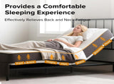 Adjustable Bed Frame with Massage Head & Foot Incline Queen Size Wireless Remote, two types of USB W1038P268076