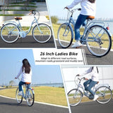 Ladys Bike, 7 Speed, Steel Frame, Multiple Colors 20580277