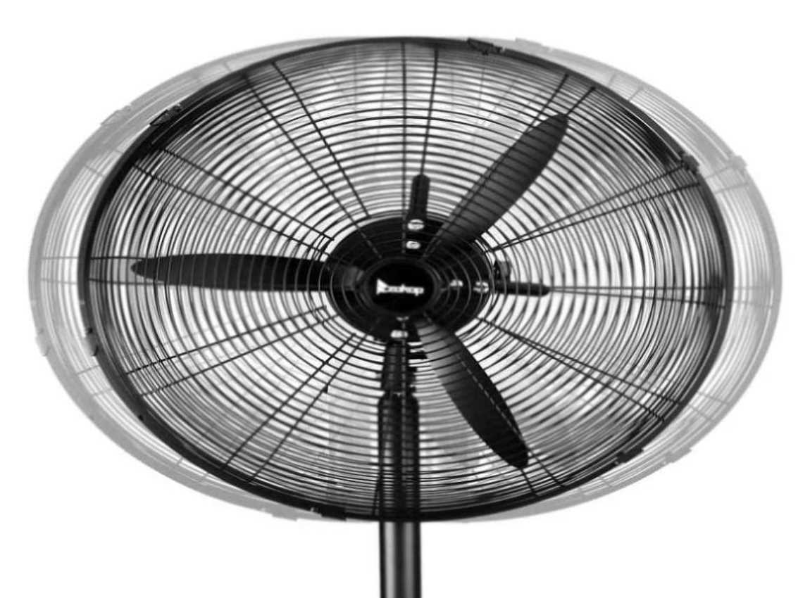 Collapsing Fan 20 Inch Pedestal Floor Fan 5000CFM, Oscillating Standing Fan, Adjustab ...