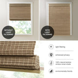 Bamboo Light Filtering Roman Shade 64"L B035129689