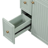 24-Inch Bathroom Vanity Cabinet with Ceramic Sink, 2 Drawers, 1 Door WF532034AAF