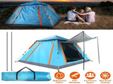 4-5 Person Pop-Up Camping Tent, Instant Setup Family Tent with 2 Mosquito Nets Windows, Portable for 55204653