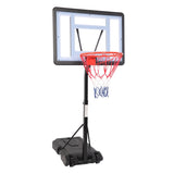 ZNTS HY-B064S Portable Movable Swimming Pool PVC Transparent Backboard Basketball Stand 91694053