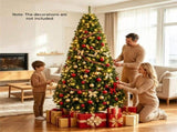 8 FT Pre-Lit Artificial Christmas Tree with 600 Dual Color LED Lights, 1605Branch Tips Hinged PVC 29599303