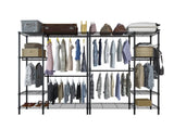 Closet Organizer Metal Garment Rack Portable Clothes Hanger Home Shelf 18820492