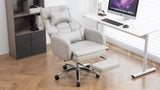Swivel Ergonomic Office Chair, Technology Leather High Back Office Chair with Lumbar Support W2367P181248