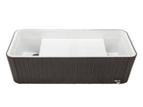 80QT Rattan Square Legs Cooler with Shelf 93465021