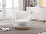 Teddy Swivel Barrel Chair, Swivel Accent Chairs Armchair for Living Room, Reading Chairs for Bedroom W1361116849