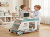 Wooden Doctor Playset for Kids Pretend Play Doctor Kit with Cart Gift for Toddlers Boys Girls Aged 69179652