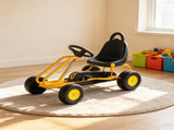 Yellow 4-Wheel Kids Pedal Go Kart Adjustable Seat, Hand Brake Safety System, for 3-6 Years Old 54358888