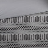 Cotton Jacquard Comforter Mini Set Grey/Black Full/Queen B035128809