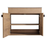 30 Inch Freestanding Bathroom Vanity or Floating is Optional Conversion.30*18-00330IMO-1 W999104320